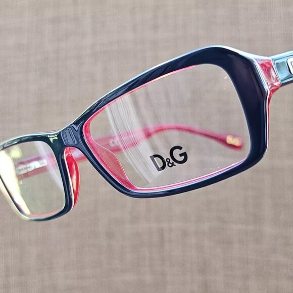 D&G Dolce & Gabbana Women Eyeglasses Blue/Red Tone D&G1225 52[]16 New